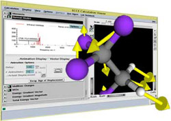 Screen shot of Viewer with a molecule